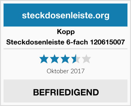 Kopp Steckdosenleiste 6-fach 120615007 Test