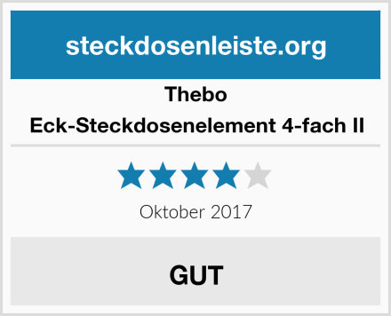 Thebo Eck-Steckdosenelement 4-fach II Test