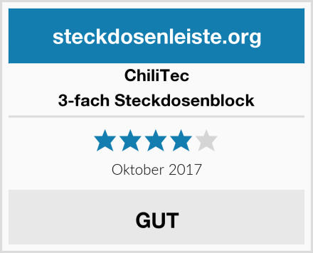 ChiliTec 3-fach Steckdosenblock Test