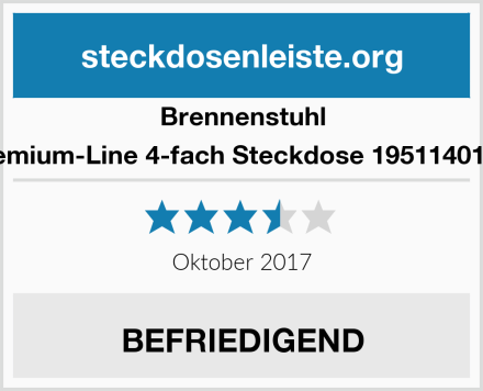 Brennenstuhl Premium-Line 4-fach Steckdose 1951140100  Test
