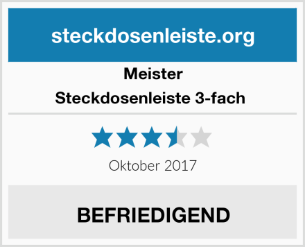 Meister Steckdosenleiste 3-fach  Test