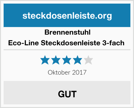 Brennenstuhl Eco-Line Steckdosenleiste 3-fach  Test