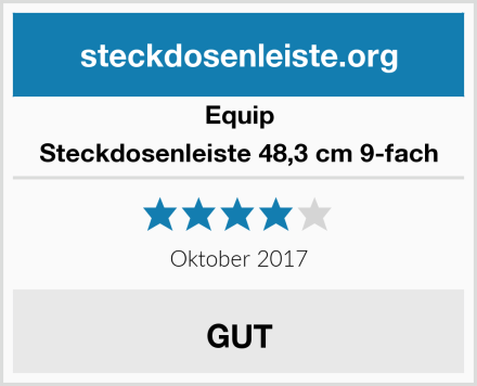 Equip Steckdosenleiste 48,3 cm 9-fach Test