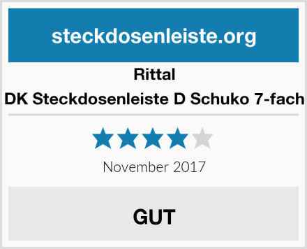 Rittal DK Steckdosenleiste D Schuko 7-fach Test