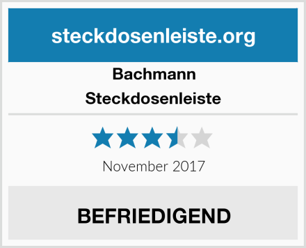 Bachmann Steckdosenleiste Test