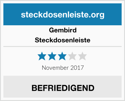 Gembird Steckdosenleiste Test