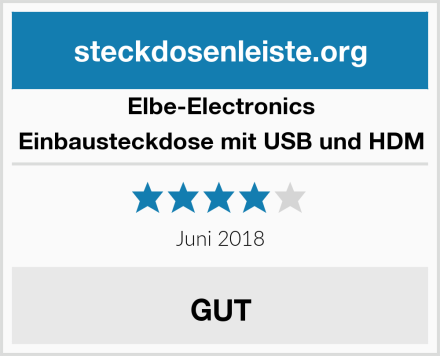 Elbe-Electronics Einbausteckdose mit USB und HDM Test
