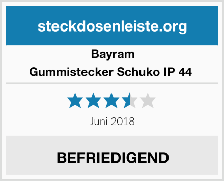 Bayram Gummistecker Schuko IP 44  Test