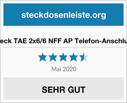  Rutenbeck TAE 2x6/6 NFF AP Telefon-Anschlussdose Test