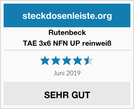 Rutenbeck TAE 3x6 NFN UP reinweiß Test