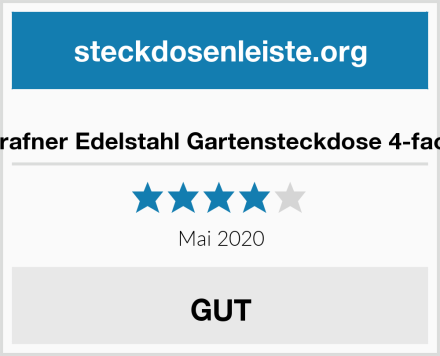  Grafner Edelstahl Gartensteckdose 4-fach Test