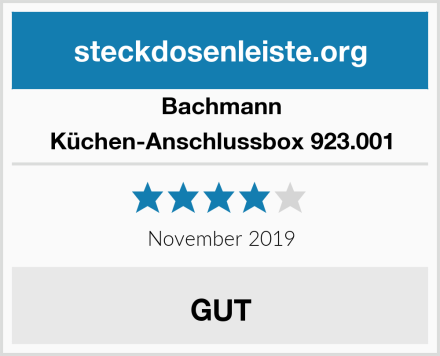 Bachmann Küchen-Anschlussbox 923.001 Test