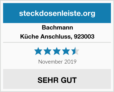 Bachmann Küche Anschluss, 923003 Test