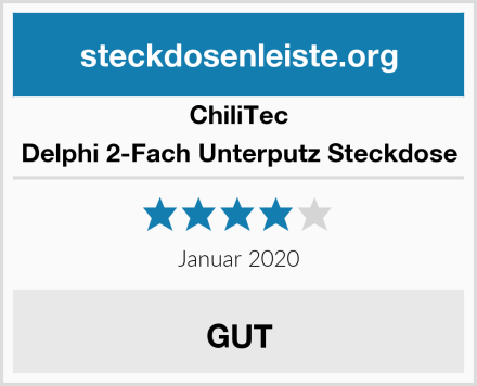 ChiliTec Delphi 2-Fach Unterputz Steckdose Test