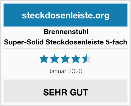 Brennenstuhl Super-Solid Steckdosenleiste 5-fach Test