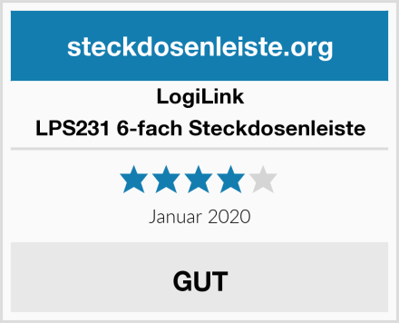 LogiLink LPS231 6-fach Steckdosenleiste Test