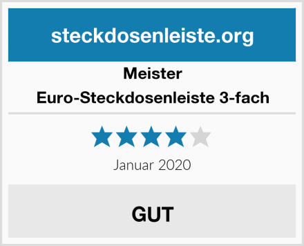 Meister Euro-Steckdosenleiste 3-fach Test