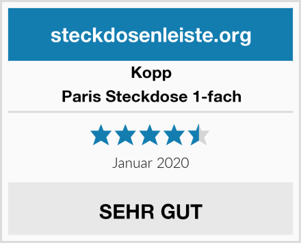 Kopp Paris Steckdose 1-fach Test