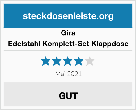 Gira Edelstahl Komplett-Set Klappdose Test