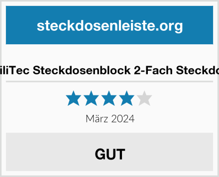  ChiliTec Steckdosenblock 2-Fach Steckdose Test