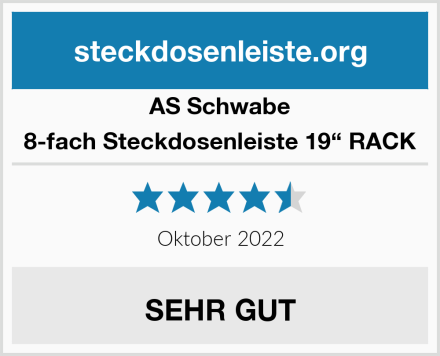 AS Schwabe 8-fach Steckdosenleiste 19“ RACK Test