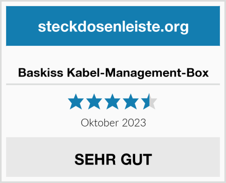  Baskiss Kabel-Management-Box Test