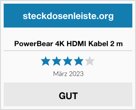  PowerBear 4K HDMI Kabel 2 m Test