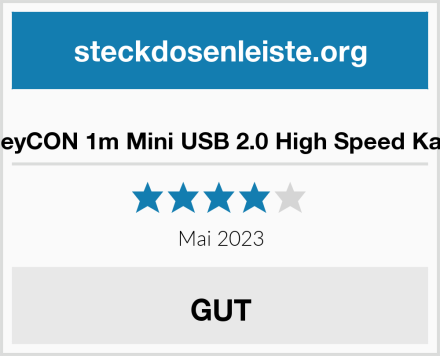  deleyCON 1m Mini USB 2.0 High Speed Kabel Test