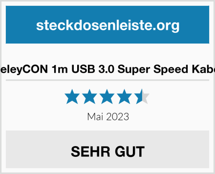  deleyCON 1m USB 3.0 Super Speed Kabel Test