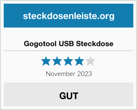  Gogotool USB Steckdose Test