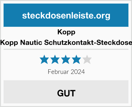 Kopp Kopp Nautic Schutzkontakt-Steckdose Test
